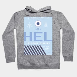 HEL Helsinki airport tag Hoodie